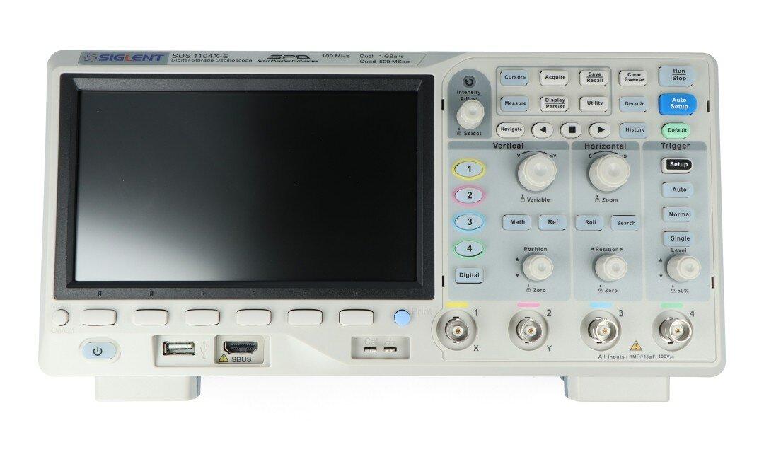 Siglent SDS 1104X-E 100 MHz osciloskopas, 4 kanalai