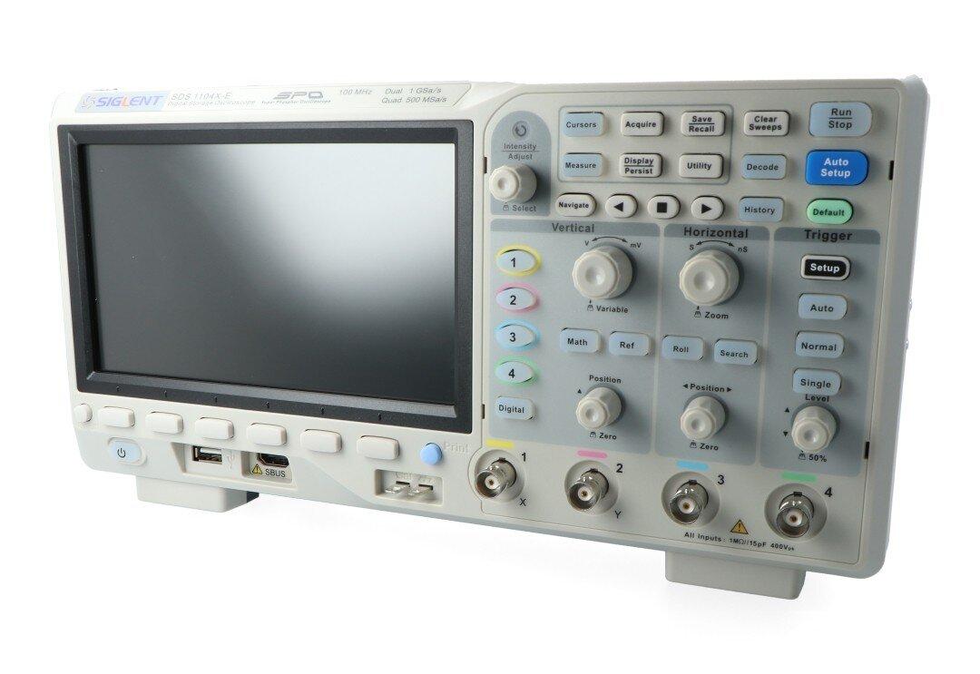 Siglent SDS 1104X-E 100 MHz osciloskopas, 4 kanalai