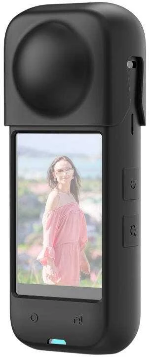 Silikoninis apsauginis dėklas PULUZ skirtas Insta360 X4 (juodas)