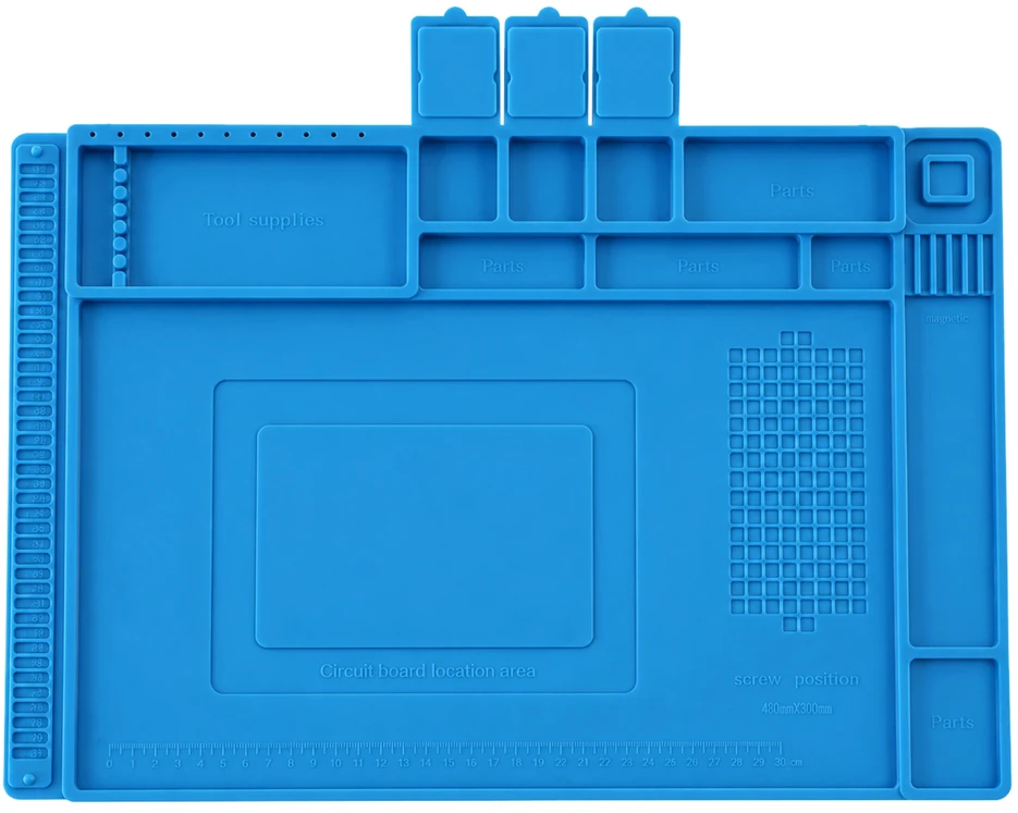 Silikoninis litavimo kilimėlis - TE-509 - 200x300mm - Remonto pagalvėlė
