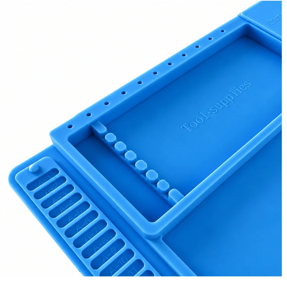 Silikoninis litavimo kilimėlis - TE-509 - 200x300mm - Remonto pagalvėlė