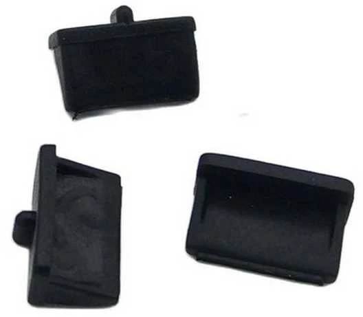 Oem Silikoninis USB tinklo prievado dangtelis - juodas - tinklo prievado dangtelis