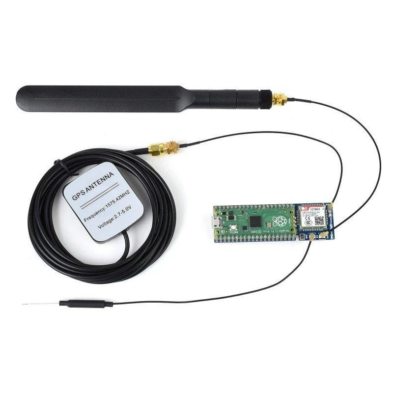 SIM868 GSM/GPRS/GNSS + Bluetooth - Raspberry Pi Pico ryšio modulis - Waveshare 20268