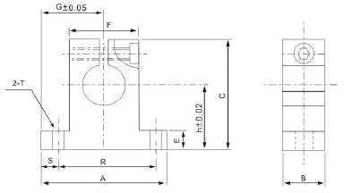 Oem SK6 CNC linijinio veleno galo kronšteinas – SH6A – SK-6