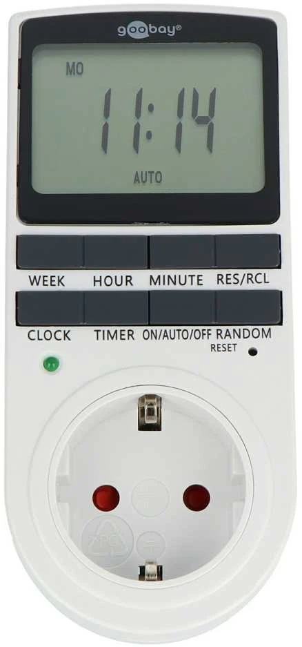Skaitmeninis laiko programuotojas 230V 3680W IP20 - Goobay 64900