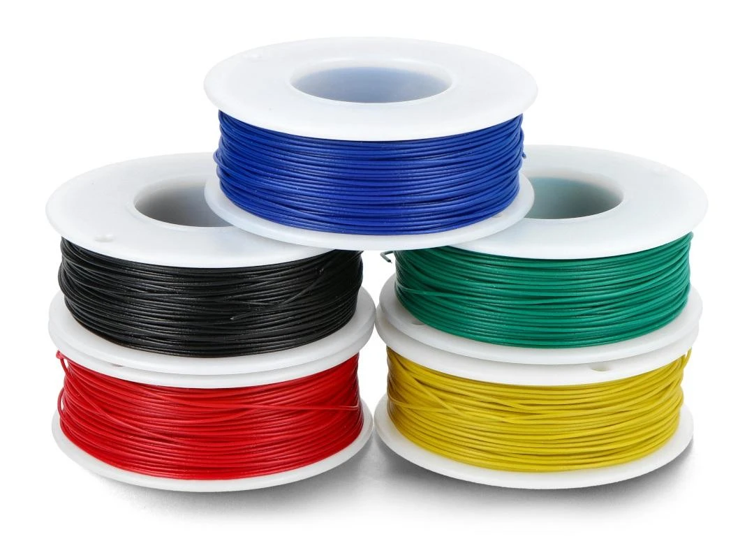 30AWG vielos ritės, 5 spalvų rinkinys