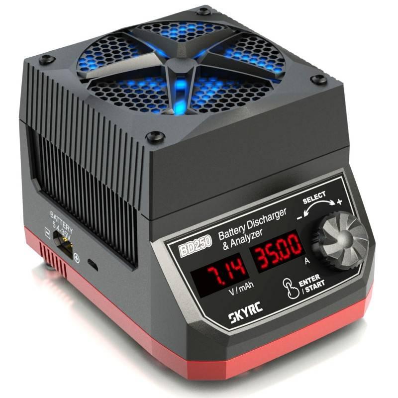 SkyRC BD250 akumuliatorių iškrovimo analizatorius