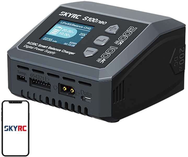 „SkyRC S100neo“ išmanusis AC/DC įkroviklis