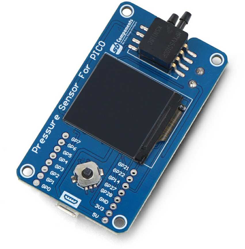 Slėgio jutiklis su LCD ekranu iš Raspberry Pi Pico W - SB Components ...