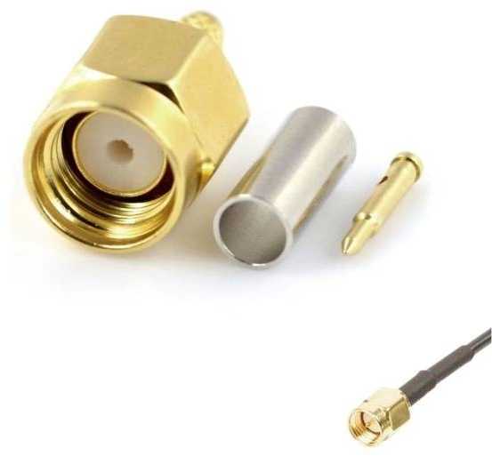 Oem SMA-J-1.5 kabelio SMA kištuko kištukas - Tiesus adapteris -