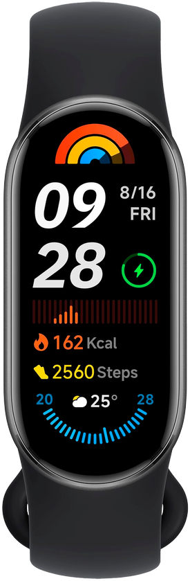 Išmanioji apyrankė Xiaomi Smart Band 9,  sidabrinės spalvos