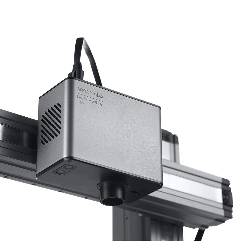 Snapmaker 10W lazerio modulis ant bėgelio