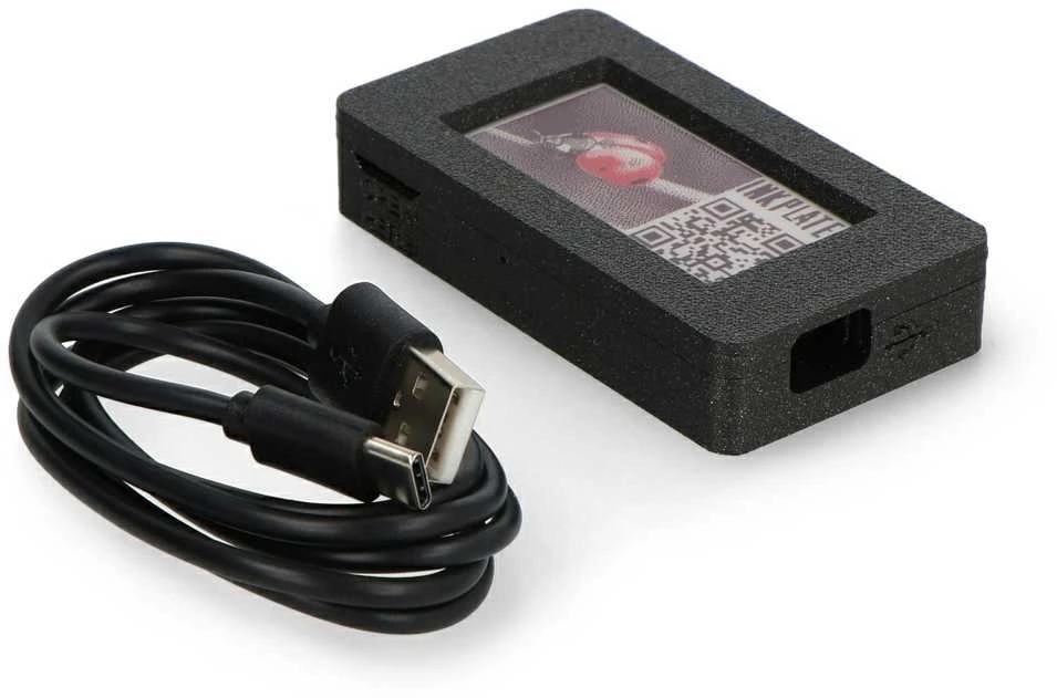 Soldered 2 rašalo plokštelė su korpusu ir baterija – 2.13 colių 212x104 pikselių elektroninio popieriaus ekranas – ESP32 – skirtas Arduino – lituojamas 333228