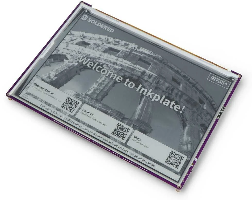 Soldered Inkplate 10 – 9.7 colio 1200 x 820 pikselių elektroninio popieriaus ekranas – ESP32 – skirtas Arduino – lituojamas 333241