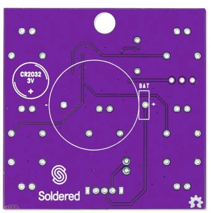 Soldered LED kauliukai - edukacinis litavimo rinkinys - Attiny404 - lituotas 333140