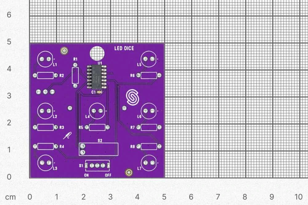 Soldered LED kauliukai - edukacinis litavimo rinkinys - Attiny404 - lituotas 333140