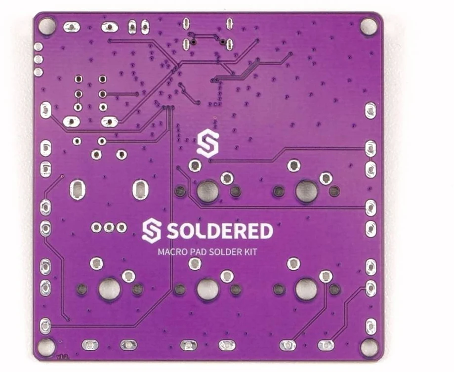 Soldered Macro Pad litavimo rinkinys – edukacinis rinkinys litavimo mokymuisi – RP2040 – lituotas 333347