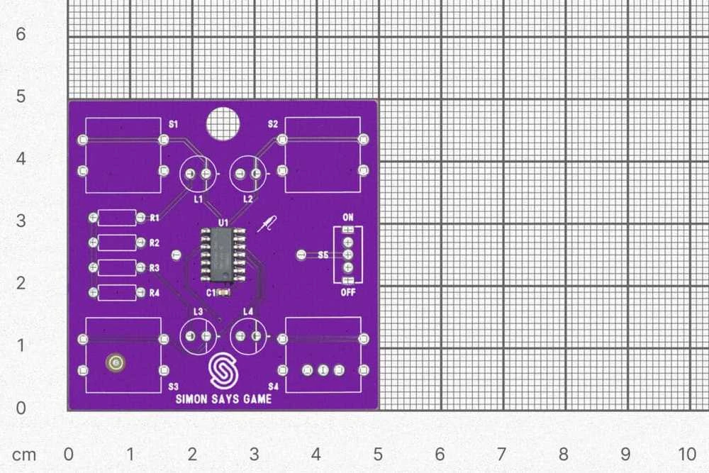 Soldered Simon sako žaidimą - edukacinis litavimo rinkinys - Attiny404 - Lituotas 333141