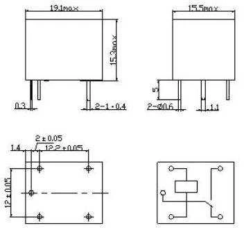 Oem SONGLE SRD-24VDC-SL-C relė - 24V - kontaktai 250VAC 10A
