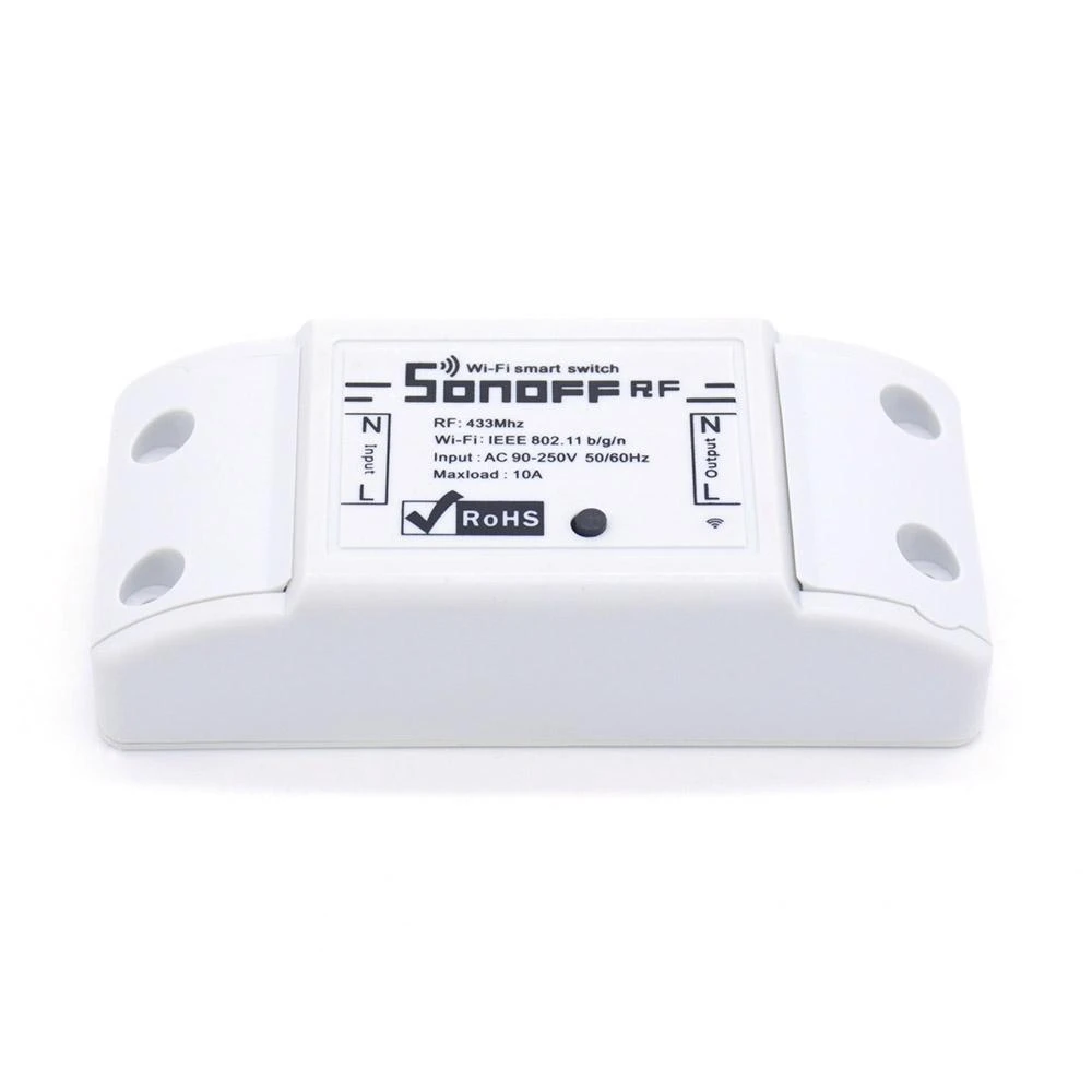 Sonoff RF R2 1 - kanalo išmani relė valdoma WiFi + 433MHz RF - 230VAC 2200W