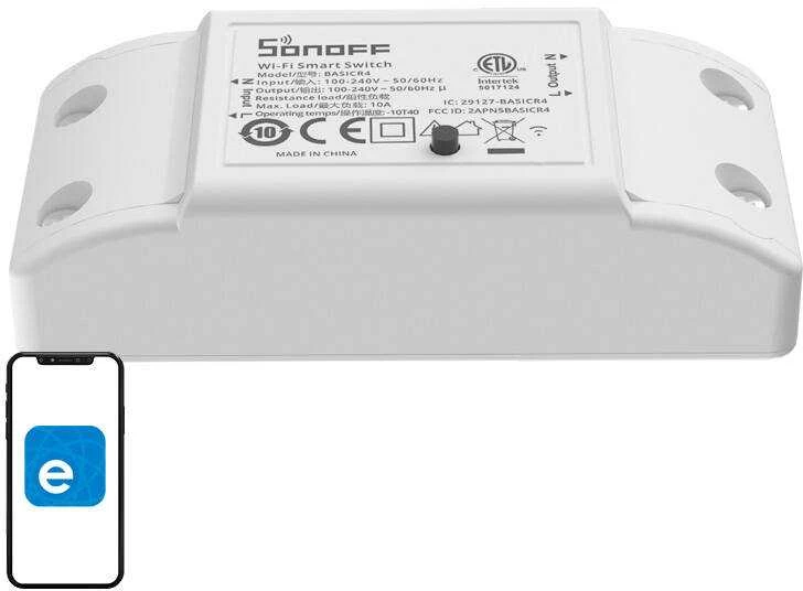 Sonoff BASICR4 Wifi + Bluetooth 10A relė