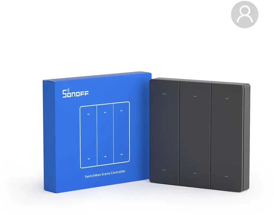 Sonoff R5 belaidis sieninis jungiklis valdomas