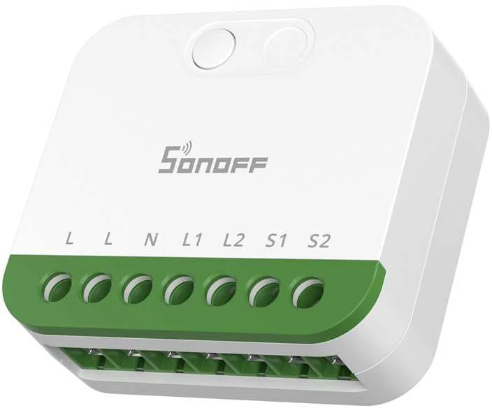 Sonoff Mini Duo 2 kanalų Wifi išmanioji relė, Matter