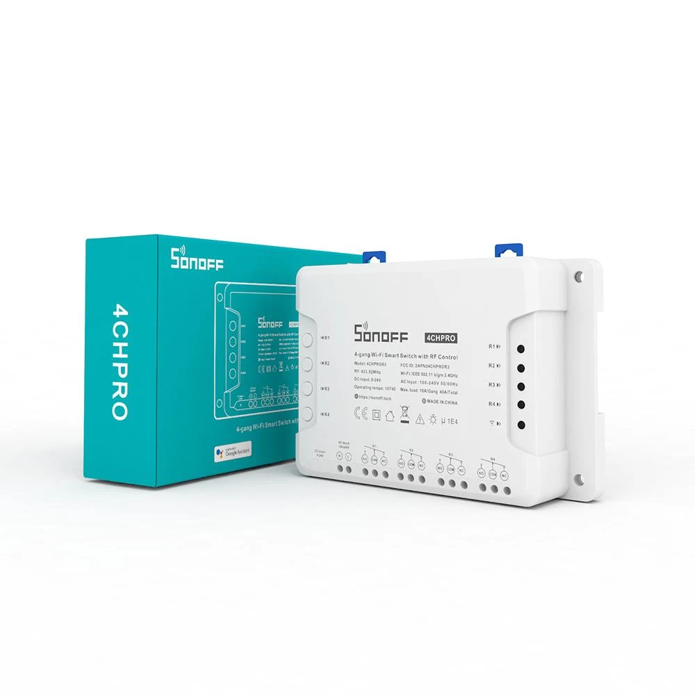 Sonoff PRO R3 4-kanalų išmani relė valdoma WiFi + RF - 230VAC 2200W