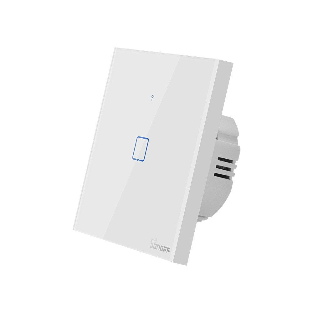 Sonoff T1 1-kanalo sieninis jungiklis su WiFi+RF-240VAC 480W