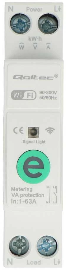 Elektros skaitiklis Qoltec 63A relė