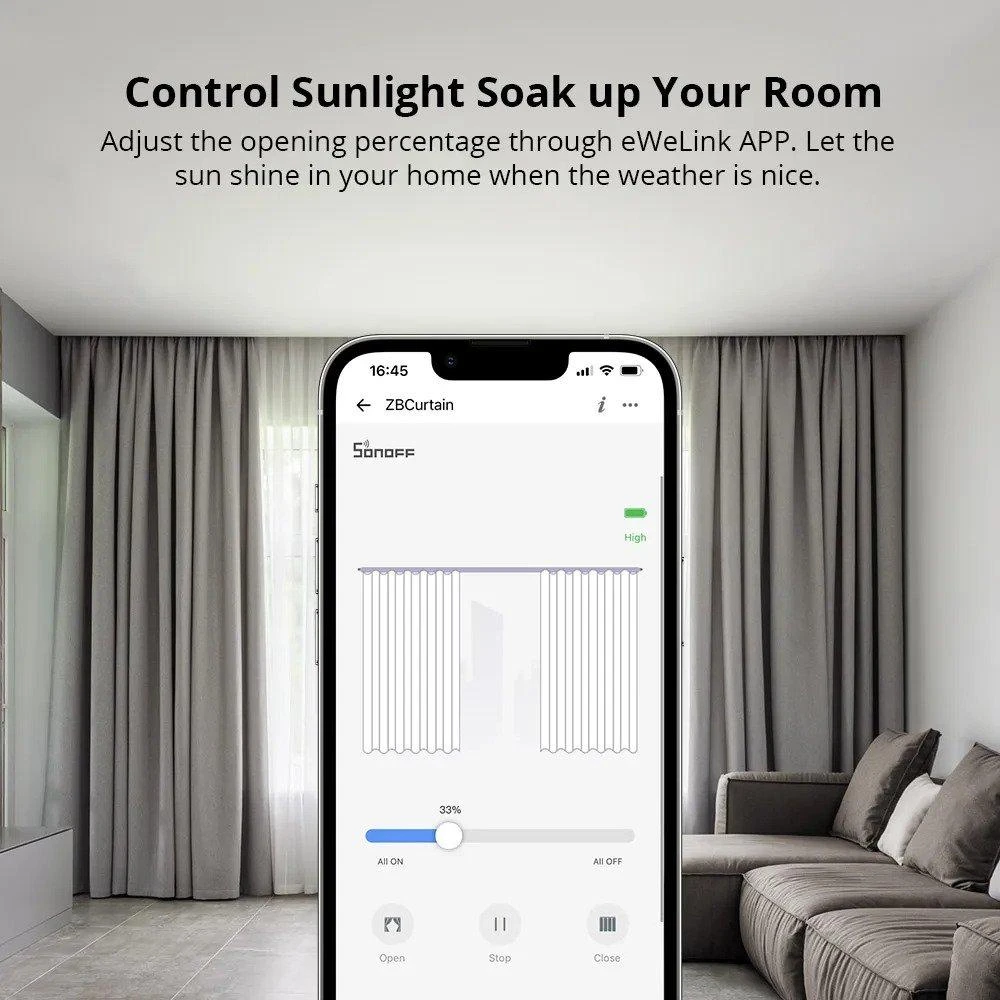 SONOFF Zigbee išmanusis užuolaidų variklis