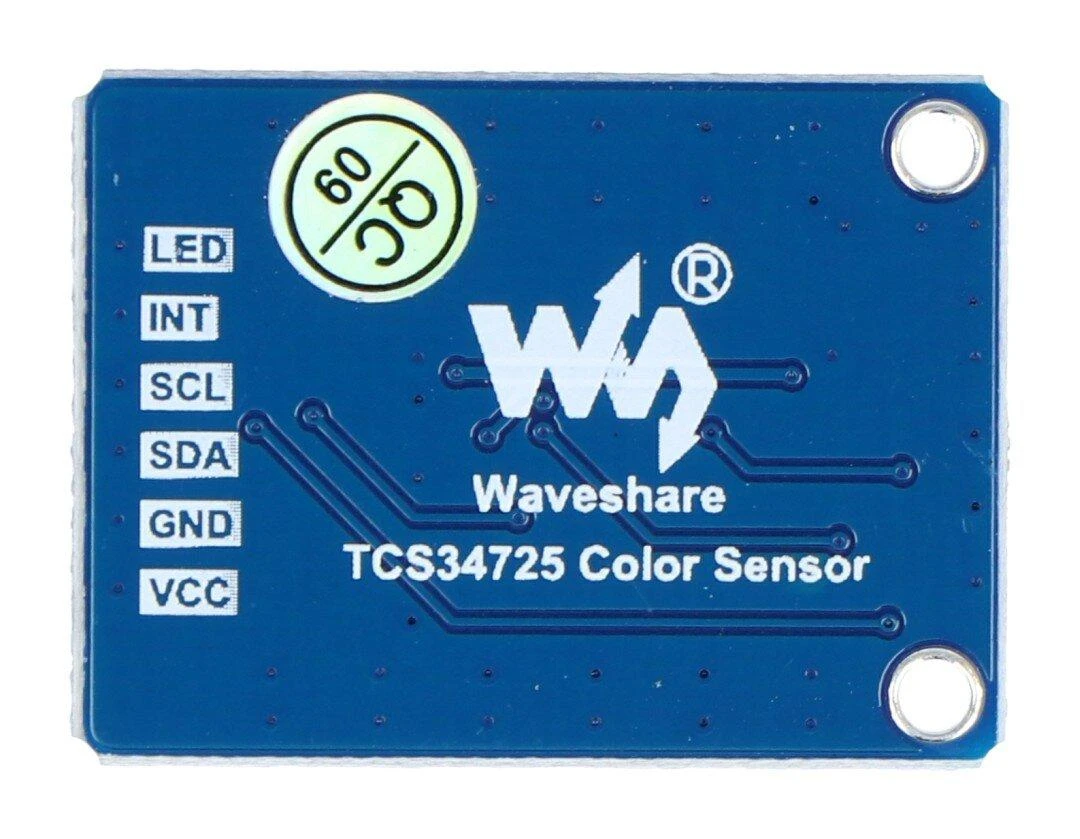 Spalvų jutiklis TCS34725 I2C, Waveshare 16131