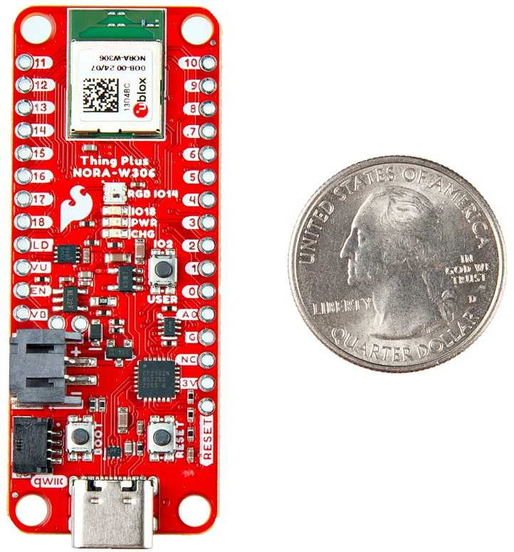 SparkFun Thing Plus - kūrimo plokštė su u-blox NORA-W306 moduliu - SparkFun WRL-21637