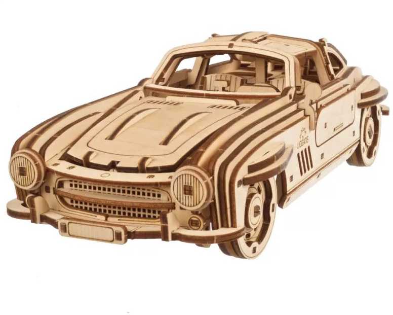 Winged Sports Coupe - mechaninis surinkimo modelis - fanera - 262 elementai - Ugearsmodels