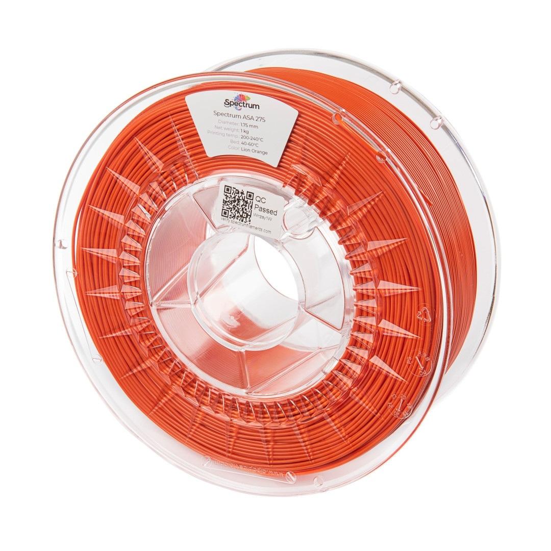 Spectrum Kaitinamasis siūlas ASA 275 1.75 mm 1kg - Lion Oranžinis