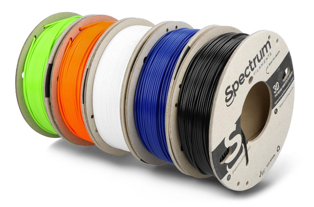 Plastikų rinkinys Spectrum PETG Premium - 1.75mm - 1.25kg - 5 spalvos