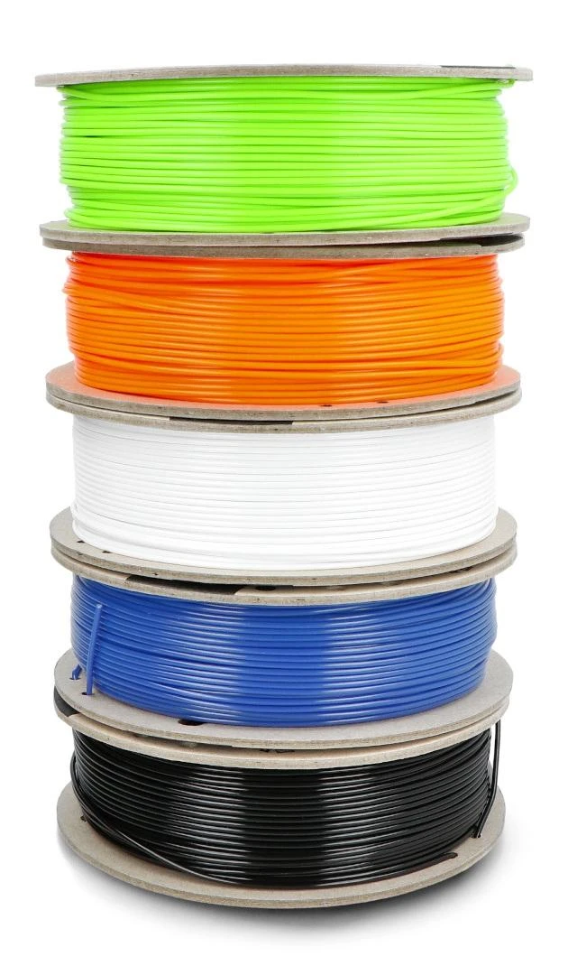 Spectrum PLA gijų ritės - penkių spalvų komplektas