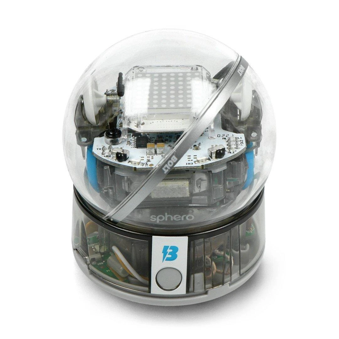 Sphero Smart žaislas Bolt Wi-Fi, Bluetooth, Sphero Bolt - išmanus žaislas išmokti koduoti žaidžiant., iOS ir Android, Baterijos garantija 6 mėn.