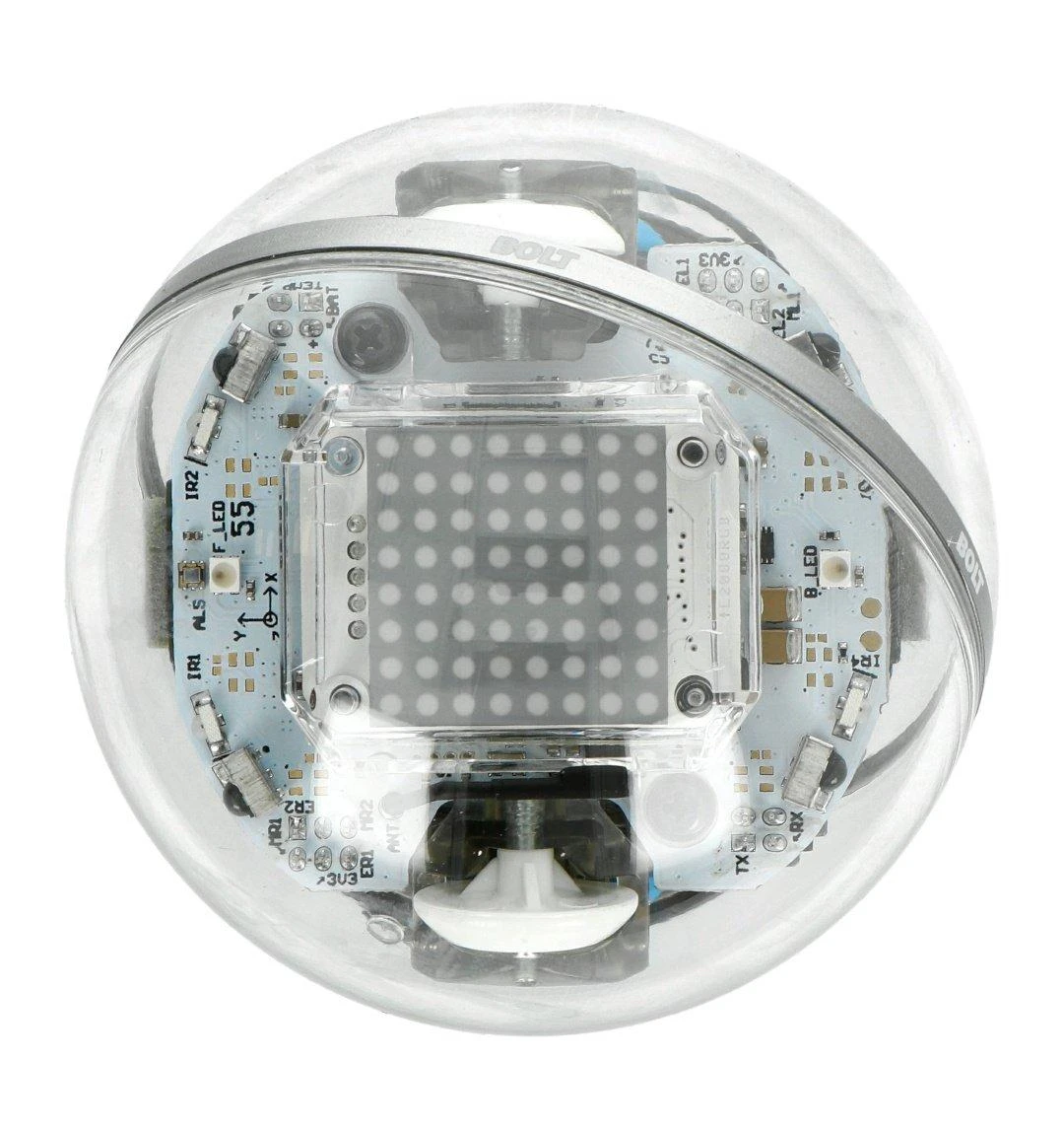 Sphero Smart žaislas Bolt Wi-Fi, Bluetooth, Sphero Bolt - išmanus žaislas išmokti koduoti žaidžiant., iOS ir Android, Baterijos garantija 6 mėn.
