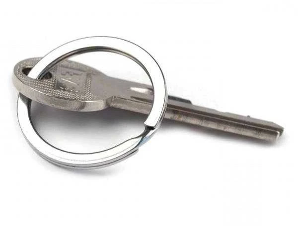 Oem Spyruoklinis žiedas raktų pakabukui - 30 mm x 10 vnt - plokščias - Raktų pakabukas