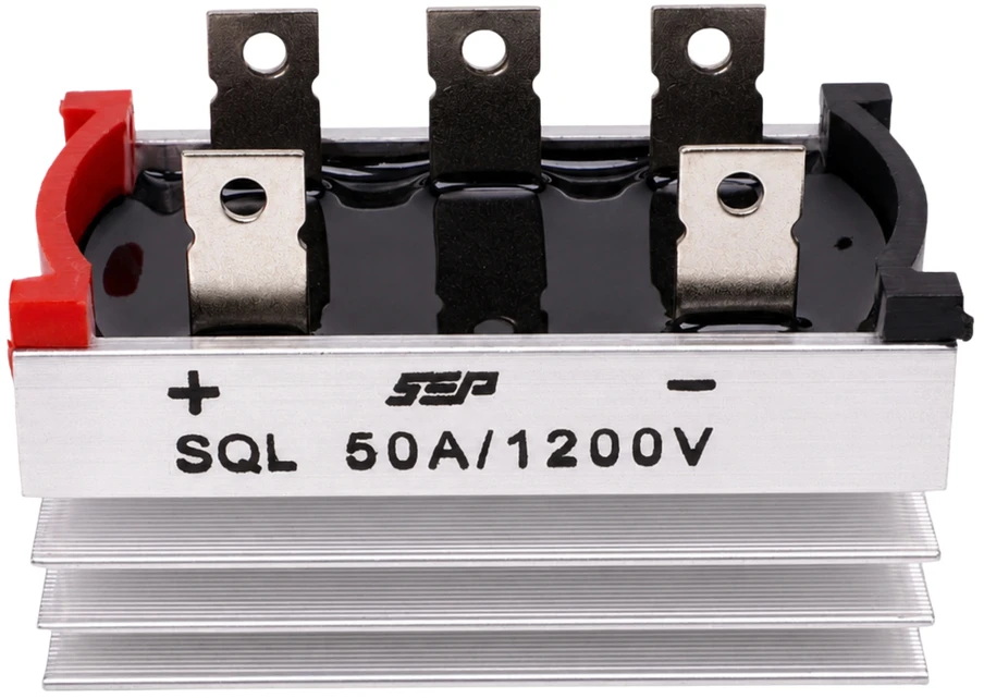 SQL 50A 1200V trifazis tiltinis lygintuvas su radiatoriumi, trifazis