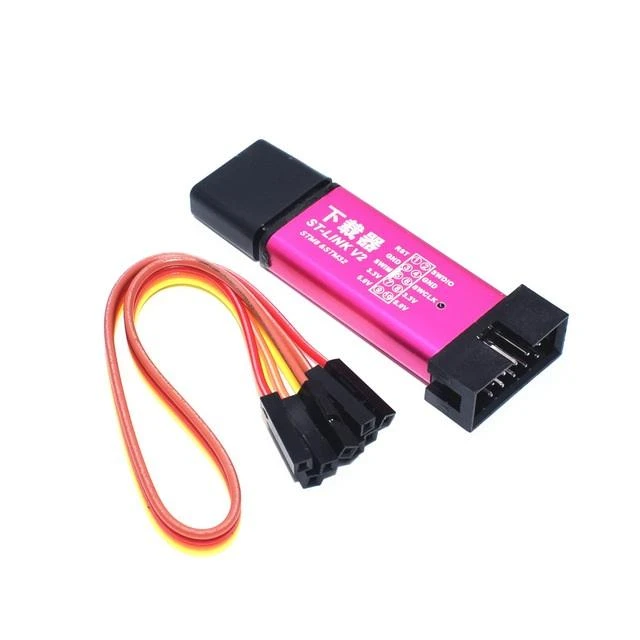 ST-Link V2 programatorius su laidų komplektu