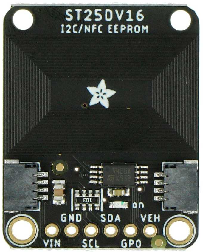ST25DV16K, RFID žyma su EEPROM 16kb nepastoviąja I2C atmintimi STEMMA QT / Qwiic, Adafruit 4701