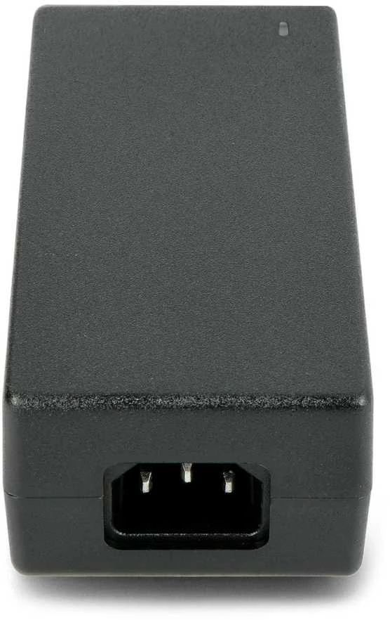 Juodas PoE adapteris su IEC C14 maitinimo lizdu