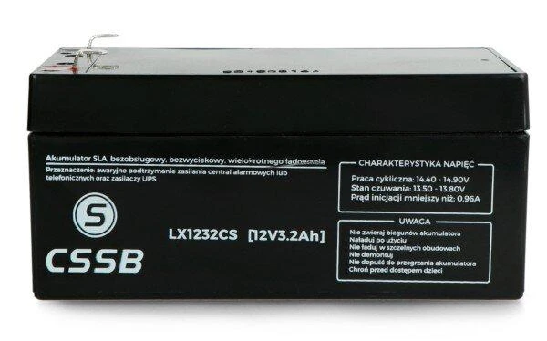 Cssb Starlight Gelio akumuliatorius 12V 3.2Ah