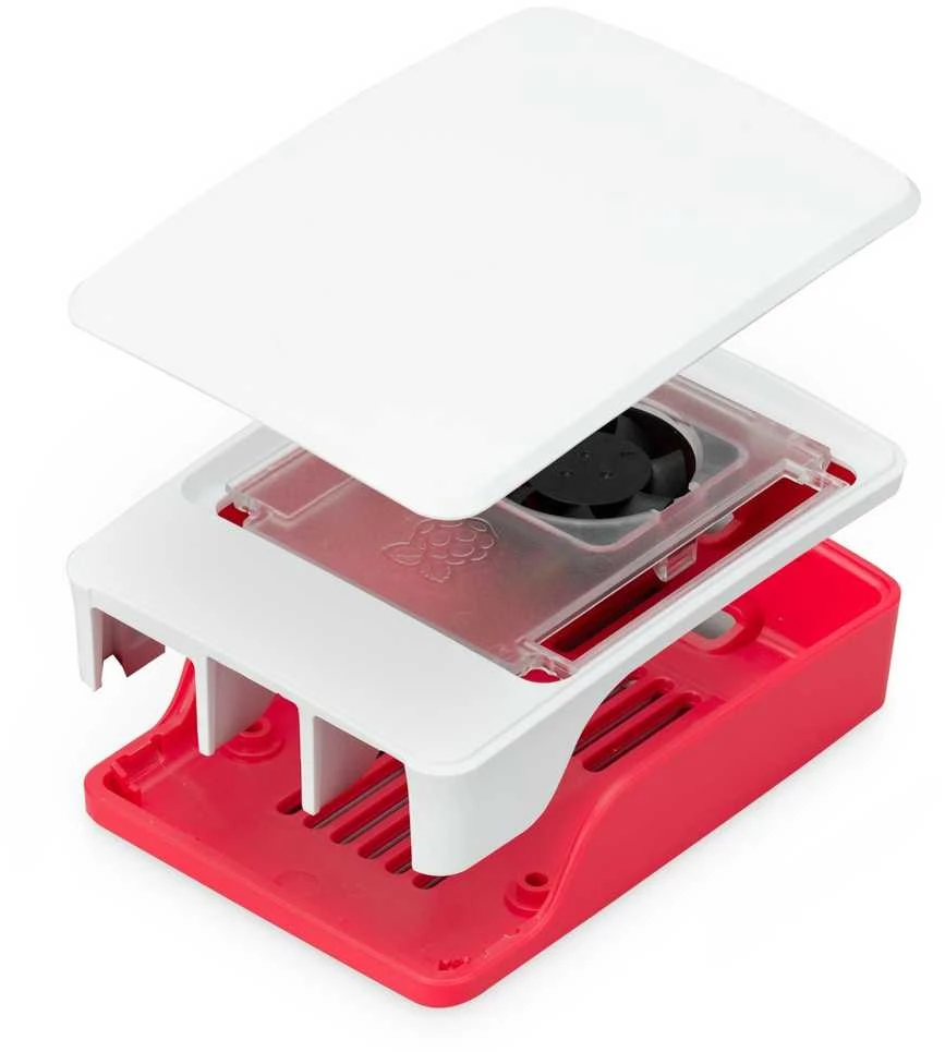 Raspberry Pi 5 korpusas su ventiliatoriumi ir ardoma konstrukcija