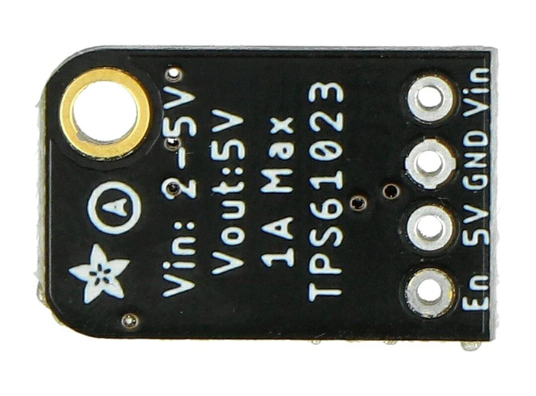 TPS61023 moduliatoriaus plokštė su techniniais parametrais