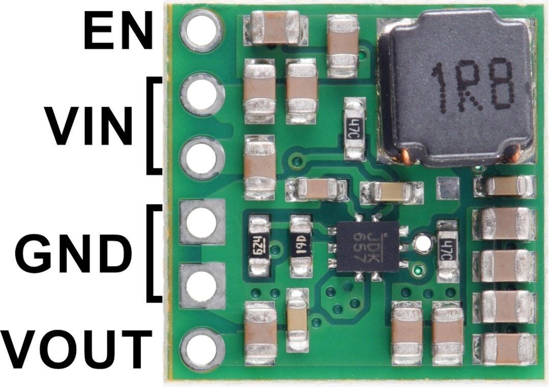 Step-Up įtampos reguliatorius U3V40F5 – 5V, 4A – Pololu 4012