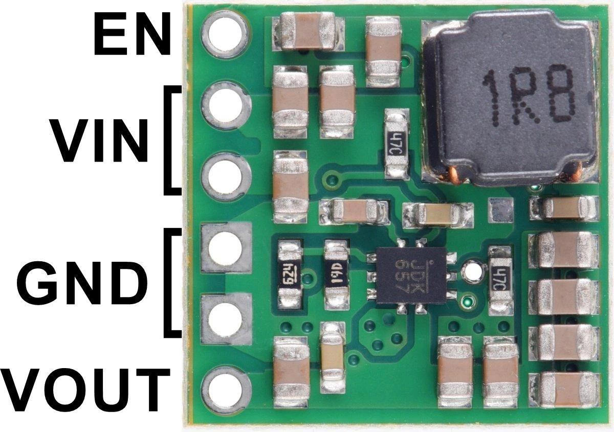 Step-Up įtampos reguliatorius U3V40F9 – 9V, 3.5A – Pololu 4015