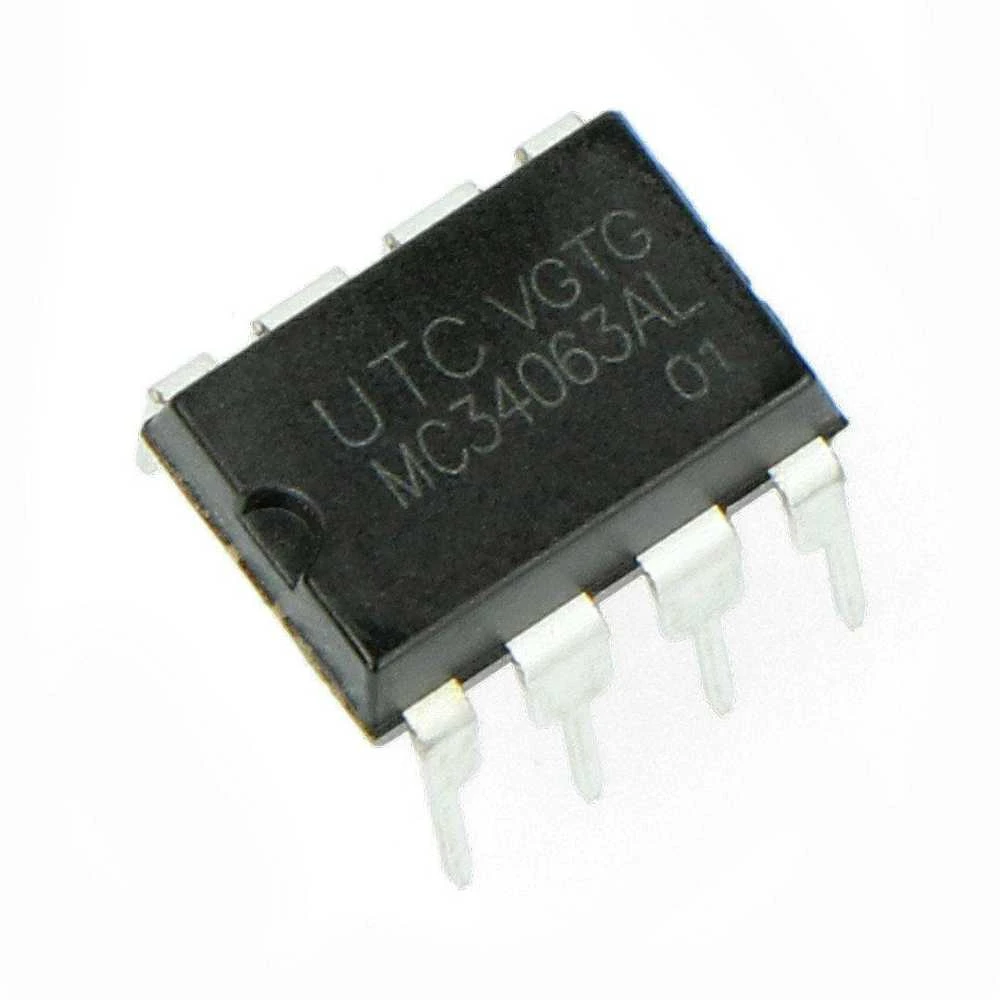 MC34063 įtampos keitiklio mikroschema DIP8 korpusu